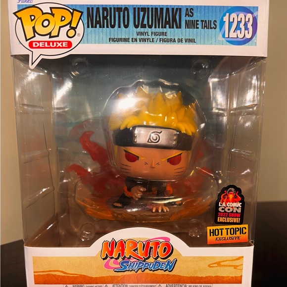 Funko Pop! Deluxe NARUTO UZUMAKI AS NINE TAILS #1233 LA Comic Con 2022 Exclusive - Picture 1 of 9